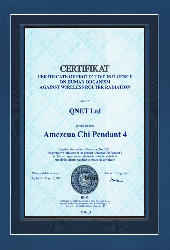 Certificate of Router Radiation